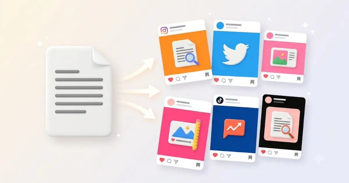 How to Repurpose One Piece of Content Into 8 Platform-Native Posts (With Examples)