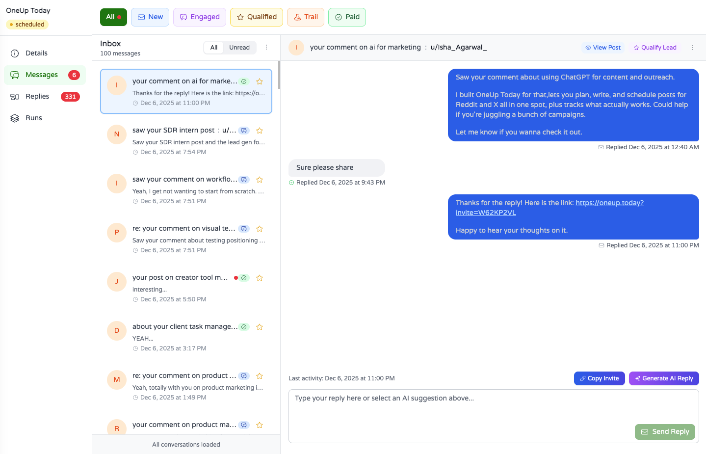 Customer conversation 3